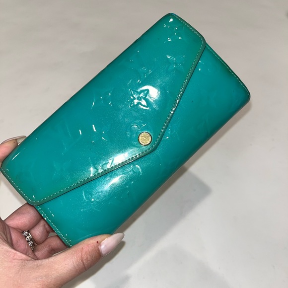 Louis Vuitton Handbags - Louis Vuitton Vernis Monogram Turquoise Teal Wallet
